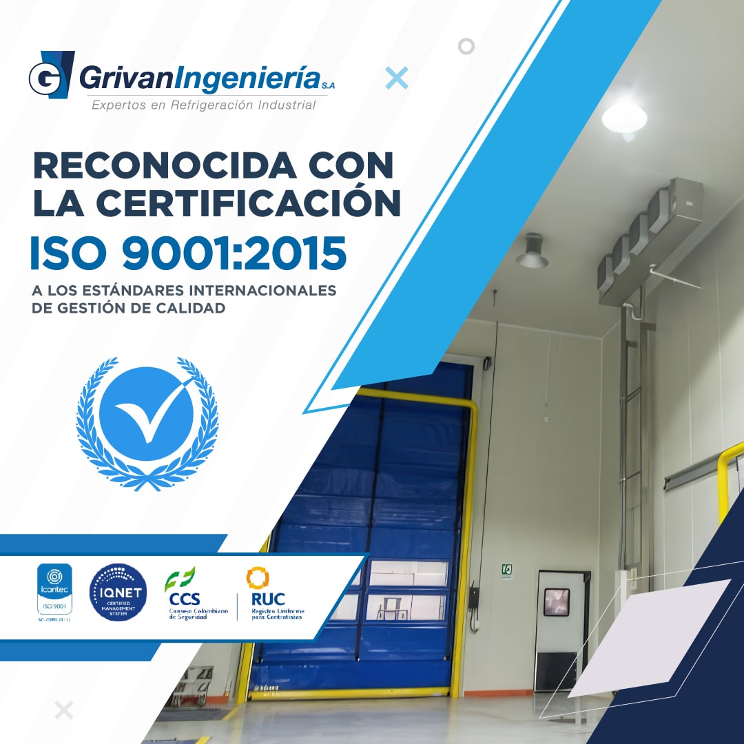 Certificación ISO 9001:2015, compromiso continúo con la calidad, vigente desde el año 2011.